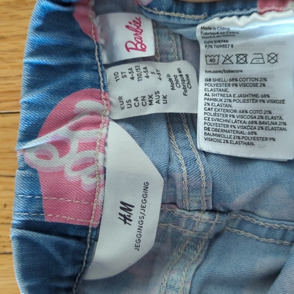 Girls Barbie Jeggings - Picture 3 of 3